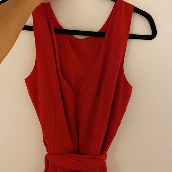 Red midi dress - Picture 5 of 6
